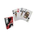 Kırmızı Pvc Plastik Su Geçirmez Jumbo Blackjack iskambil Oyun Kağıdı cin443kr