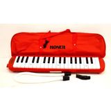 Kırmızı Renk 32 Tuşlu Melodika Çantalı, Müzik Keyfi Için Ideal Seçim - Açık Gri - Seçenek 1
