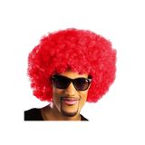 Kırmızı Renk Kıvırcık Afro Bonus Peruk (5440)