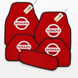 Kırmızı Renk Nissan Halı Paspas Seti 5 Parça Araca Özel Uyumlu, Kaymaz, Kolay Temizlik, Şık Tasarım