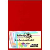 Kırmızı Renkli A-4 Fotokopi Kağıdı 25 li 1 Paket Artlantis Fotokopi Renkli A4 Kağıdı