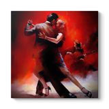 Kırmızı Renkte Tango Tablosu 50 x 50