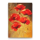 Kırmızı Sarı Gelincikler Tablosu - 80x125cm