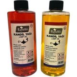 Kırmızı Sarı Kandil Yağı Kokusuz Dumansız Iç Mekan Gaz Lambası Yakıtı 250 ml 2'li Set - Akdeniz Rüzgarı - Seçenek 1