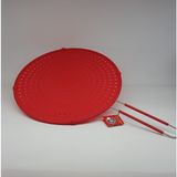 Kırmızı Silikon Yağ Sıçratmaz 32 cm