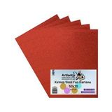 Kırmızı Simli Karton 50x70 5 Adet Artlantis Simli Karton Kırmızı 5 Adet 50*70