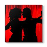 Kırmızı Siyah Tango Tablosu 90 x 90