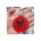 Kırmızı Spider-Man Logo Plastik Anahtarlık Çift Taraflı
