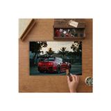 Kırmızı Spor Araba Tasarımı 240 Parça Ahşap Puzzle Ahşap Kutuda MPY60051