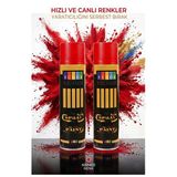 Kırmızı Sprey Boya 200 Ml 2 Adet Südor Hızlı Kuruyan Renkli Profesyonel Canlı Renk Ahşap Plastik Demir Metal Porselen