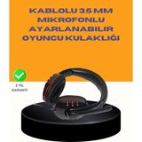 Kırmızı Stereo Kulaklık Yüksek Ses Performansı Dayanıklı Kablo ve Mikrofonlu - TOPRAK7477-5 - Çok Renkli