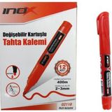 Kırmızı Tahta Kalem Kartuşlu 02118, Tekli Fiyatlı, Kaliteli ve Renkli Yazım Keyfi - Ahşap - Seçenek 1
