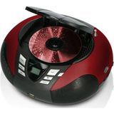 Kırmızı Taşınabilir Fm Radyo, CD ve USB Oynatıcı - Altın - Turkuaz