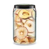 Kırmızı Tatlı Elma Kurusu Bi Kavanoz 660 cc. Cam Kavanoz Yuvarlak Dilim Kuru Elma Slice Dried Apple