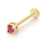 Kırmızı Tektaş Model Tragus Piercing