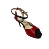 "KIRMIZI TUTKU" TANGO DANS VE SALON AYAKKABISI 8,5 CM 13 PONT KELEBEK MODEL