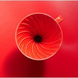 Kırmızı V60 02 Dripper Seramik Kahve Demleme Ekipmanı (Red Ceramic)