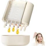 Kırmızı ve Mavi Işık,mikroakım Teknolojili Saç Masaj Aleti 5ml Serum Hazneli Tarak Başlıkl�