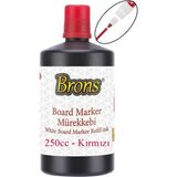 Kırmızı Yazı Tahta Kalem Mürekkebi 250ML 1 Adet Brons Tahta Kalemi Mürekkebi Kolay Silinebilir 250GR Okul Sınıf Öğrenci - Standart - 250 ml