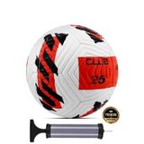 Kırmızı Yeni Desenli Futbol Topu 4 Astarlı No:5 480 Gr + Pompa Hediyeli X507