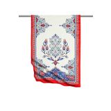 KırmızıŞamdan Desen Genişİpeksi Fular