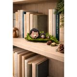 Kirpi Ailesi Dekoratif Biblo – Reçine El Yapımı Görünümlü Masa Üstü Süs 24x11x7.5 cm