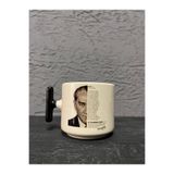 Kırtasiye Ofisi Atatürk ve Türk Gençliğine Hitabesi Siyah Kulplu T Ofis Hediyesi Bardak Kupa Fincan MUG