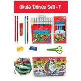Kırtasiye Seti Tarz Cool Unicorn Yeşil Kalem Kutulu 11 Parça Okula Dönüş Set:7