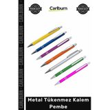 #Kırtasiye Şık Lüks Promosyon Ofis Hediye Kurumsal Zarif Kaliteli Metal Tükenmez Kalem Pembe