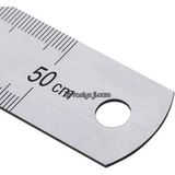 Kırtasiyeji Çelik Cetvel 50 cm 2 Adet