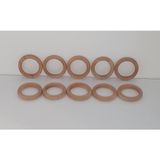 Kırtkırt Ahşap Waldorf Montessori Halka Ham Boyasız 10'lu Set Kırtkırt Ahşap - Ahşap Desenli