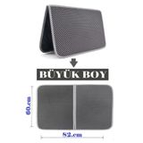 kirvanoğlu Büyük Boy Elekli Kedi Tuvalet Önü Paspası Katlanabilir 82 X 60 Cm SİYAH