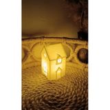 Kış Evi Mumluk Noel Yılbaşı Süsü Dekoratif Biblo Tealight Mumluk Seti Mum Dahildir