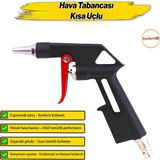 Kısa Ağızlı Uçlu Profesyonel Hava Üfleme Tabancası Temizlik Toz Giderme Kompresör Tabancası