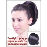 Kısa Düz Sentetik Postiş