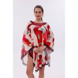 Kısa Kimono Pareo - Tesettür Pareo - Kemer Model 180x135 Cm