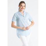 Kısa Kol Şile Bezi Akasya Yazlık Bluz Buz Mavi Bmv Xl Buz Mavi