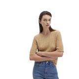 Kısa Kollu Sarı Kazak Slim Fit/Dar Kesim 1710702-90659
