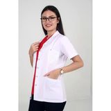 Kısakol Ceket Boy Gömlek Yaka Doktor Öğretmen Laboratuvar Önlüğü