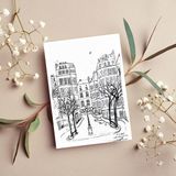 Kışın Büyüsü Kartpostal 3 Adet - Beyaz