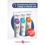 Kısırlaştırılmış Kedi Tüy Sağlığı ve Vitamin Seti ( Malt Paste - Sterile Paste - Multi Paste)