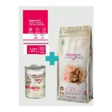 Kısırlaştırılmış Tavuklu Kedi Maması 2 Kg + 6 Adet 400 Gr Sığır Etli Yaş Mama Seti