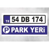 Kişiselleştirebilinir Park Yeri Tabela Levha 40X20 cm Polikarbon - 40 x 20 cm - 1 Adet - 40x20cm