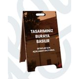 Kişiselleştirilebilir Ayaklı Metal Reklam Tabelası – Çift Taraflı Dış Mekan Tanıtım Panosu – Kafe, Restoran ve Mağazalar Için Kolay Kurulumlu Dayanıklı Işletme Tabelası - Mega - Bakır Ayna