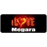 Kişiselleştirilmiş Baskılı Kahve Kupası - i Love Megara