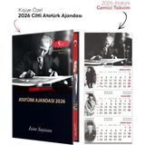 Kişiye Özel 2026 Atatürk Ciltli Ajanda ve Atatürk Gemici Takvim - Imza