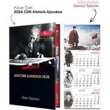 Kişiye Özel 2026 Atatürk Ciltli Ajanda ve Atatürk Gemici Takvim - Sakarya