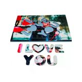 Kişiye Özel A4 Puzzle 48 Parça I Love You Tasarımlı Fotoğraflı Hediye