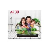 Kişiye Özel Ahşap Biblo - Aile Karikatür Biblo - 3 Kişilik Aile Biblo 10