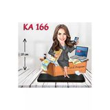 Kişiye Özel Ahşap Biblo - Masa Başı Karikatür Biblo - Kadın Biblo 8